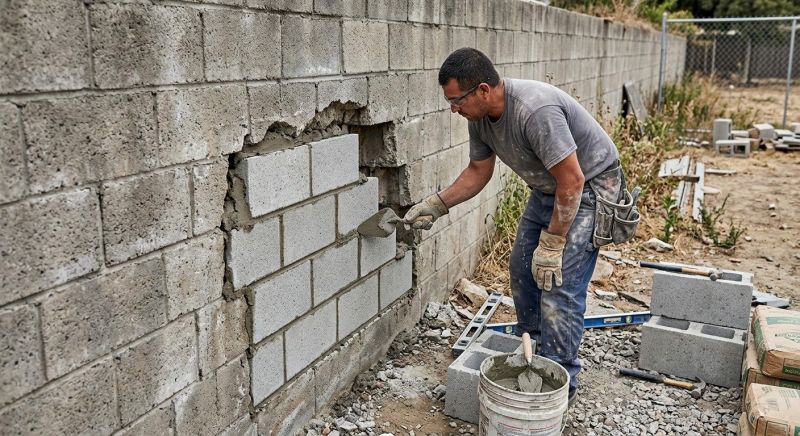 Block Wall Repair in Warner Robins, GA