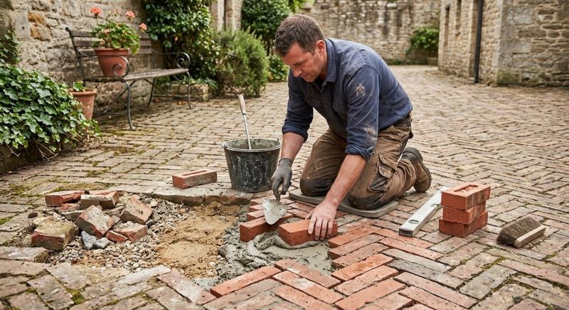 Brick Flatwork Repair in Houston County, GA