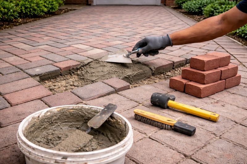 Brick Hardscape Repair in Macon, GA