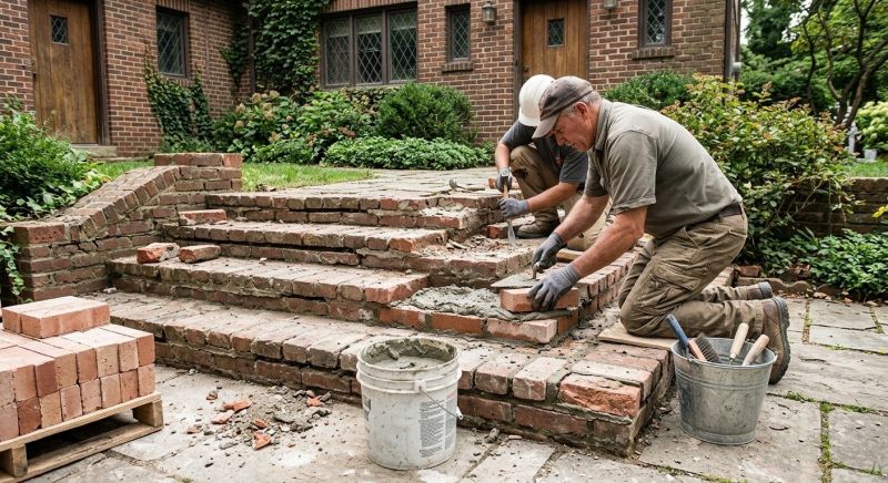 Brick Stairs Repair in Forsyth, GA