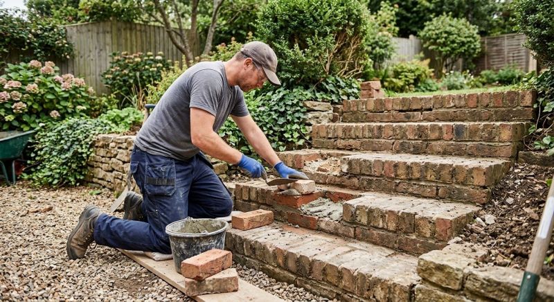 Brick Stairs Repair in Monroe County, GA