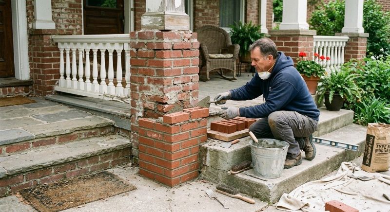 Brick Stairs Repair in Monroe County, GA