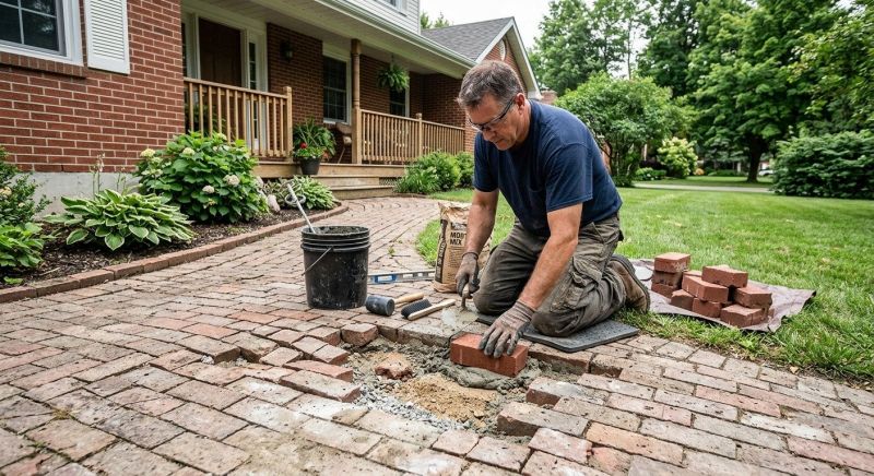 Brick Stoop Repair in Macon, GA