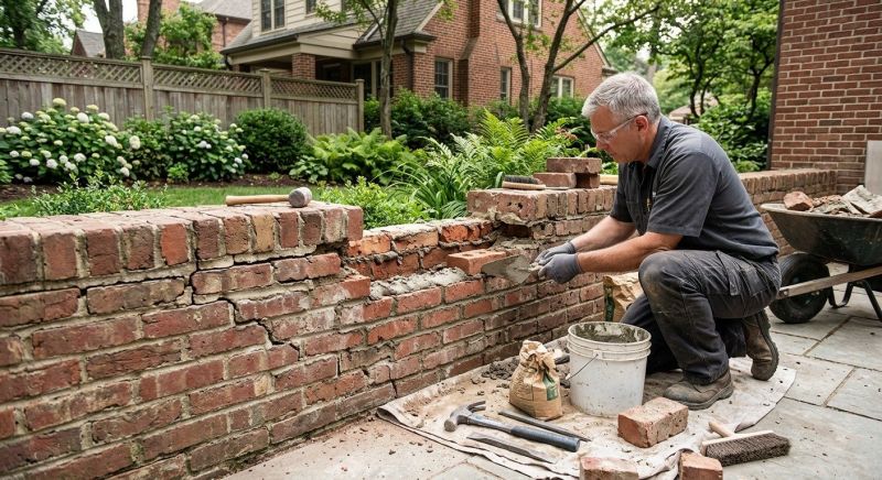 Brick Wall Repair in Houston County, GA