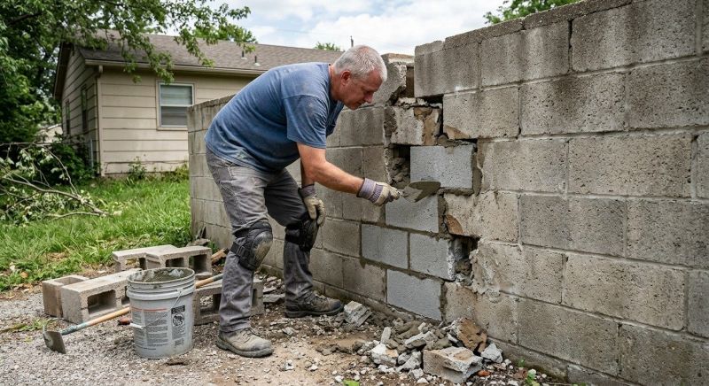 Cinder Block Repair in Macon, GA