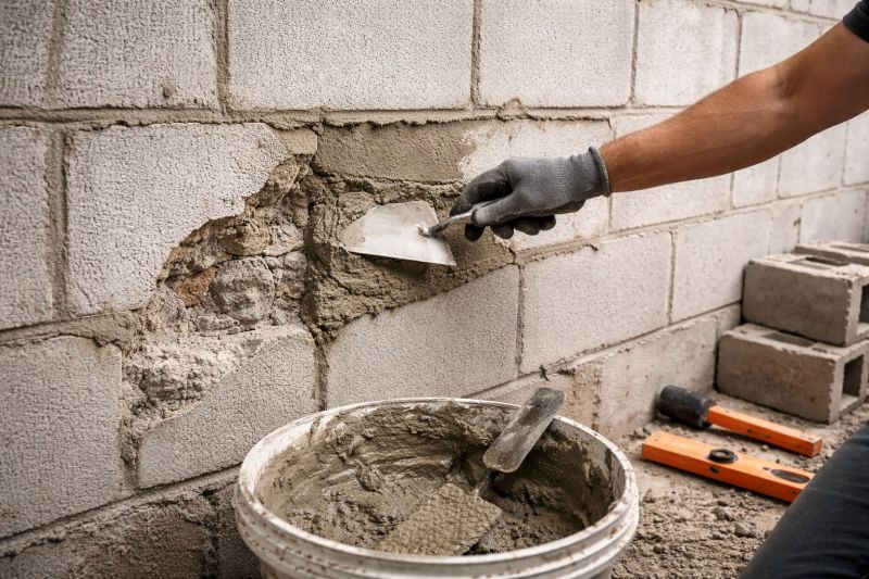 Cinder Block Wall Repair in Byron, GA