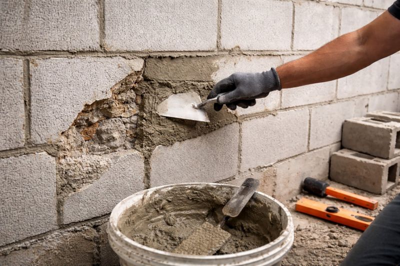 Cinder Block Wall Repair in Fort Valley, GA