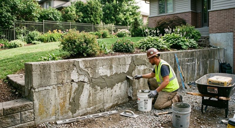 Retaining Wall Repair in Bonaire, GA