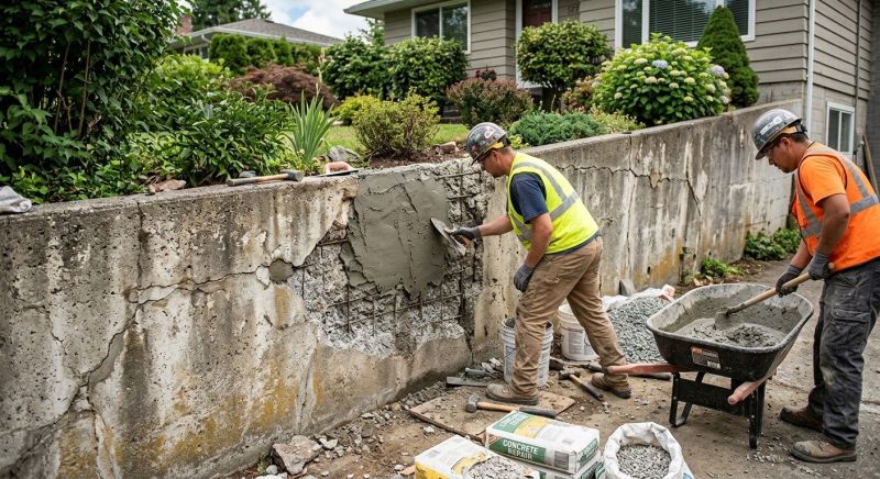 Retaining Wall Repair in Bonaire, GA