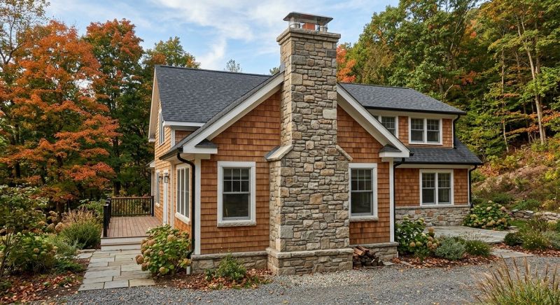 Stone Chimney Installation in Gray, GA