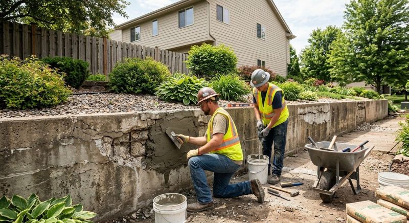 Retaining Wall Repair in Monroe County, GA